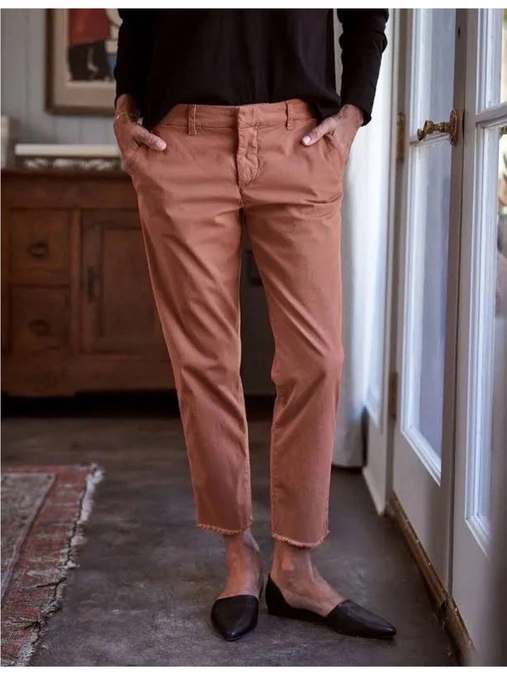 Frank & Eileen Wicklow Italian Chinos in Brick